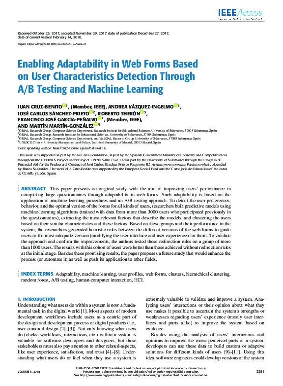 (PDF) Enabling Adaptability in Web Forms Based on User Characteristics ...
