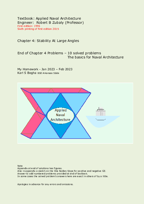 (PDF) Naval Architecture: Principles of Stability Part 2 of 3.