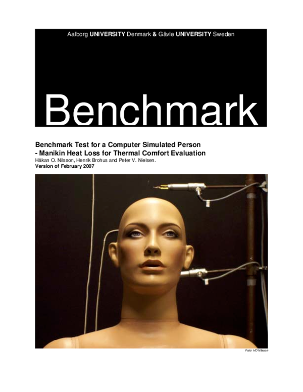 (PDF) Benchmark Benchmark Test for a Computer Simulated Person ...