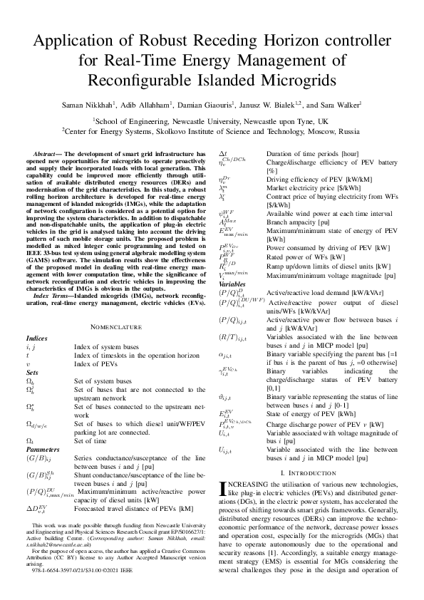 (PDF) Application of Robust Receding Horizon controller for Real-Time ...