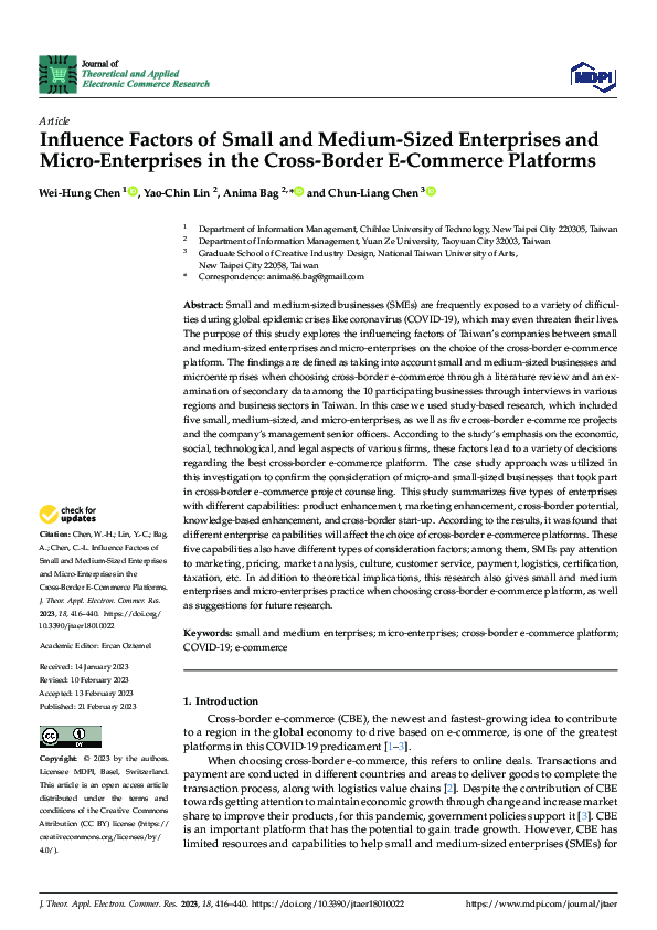 (PDF) Influence Factors of Small and Medium-Sized Enterprises and Micro ...