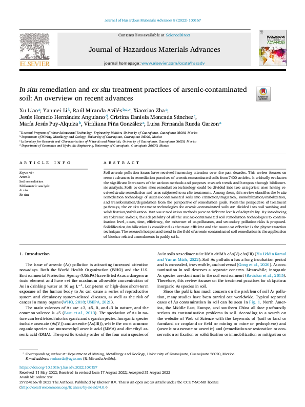 (PDF) Journal of Hazardous Materials Advances