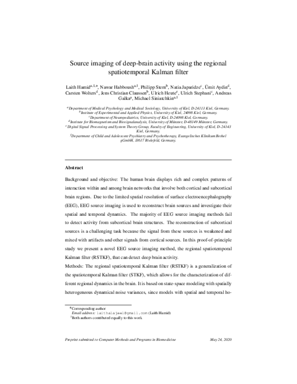 (PDF) Source imaging of deep-brain activity using the regional ...