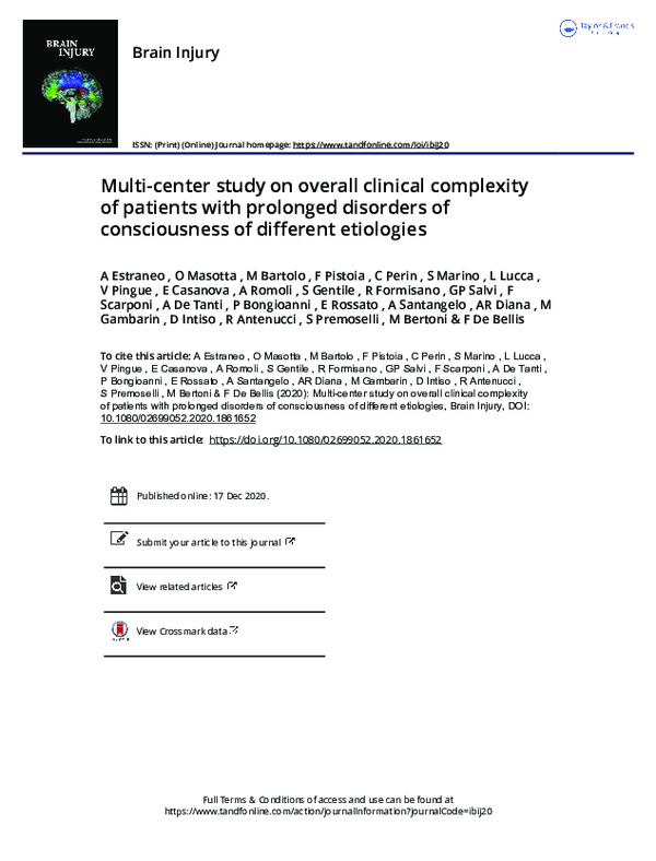 (PDF) Multi-center study on overall clinical complexity of patients ...