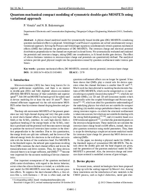 (PDF) Quantum mechanical compact modeling of symmetric double-gate ...