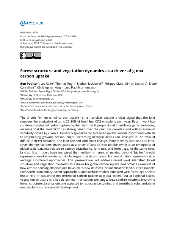 (PDF) Forest structure and vegetation dynamics as a driver of global ...