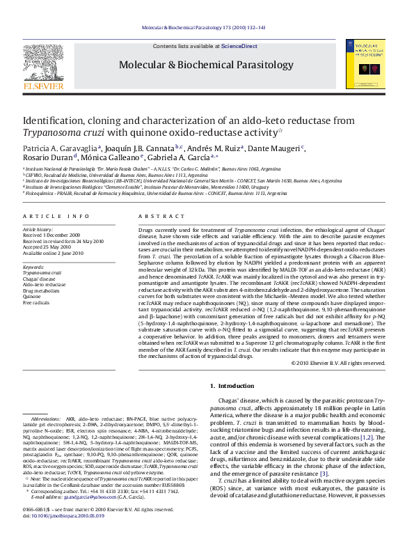 (PDF) Identification, cloning and characterization of an aldo-keto ...