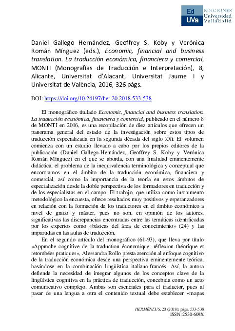 (PDF) Daniel Gallego Hernández, Geoffrey S. Koby y Verónica Román ...