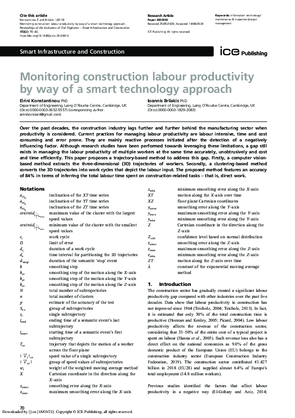 (PDF) Monitoring construction labour productivity by way of a smart ...