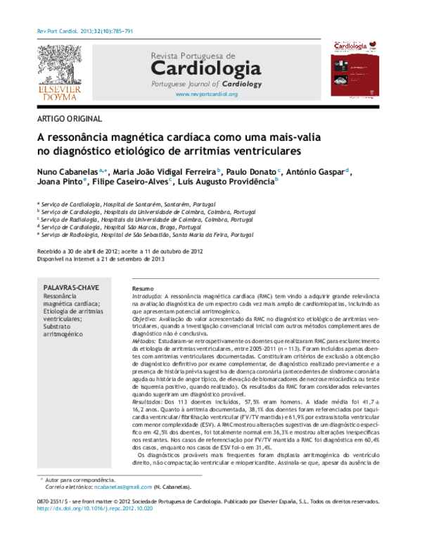 (PDF) Added value of cardiac magnetic resonance in etiological ...