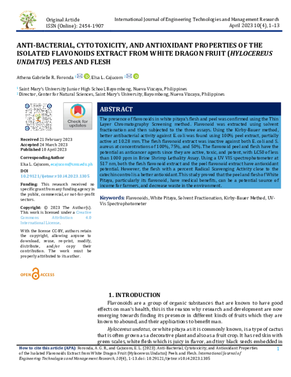 (PDF) ANTI-BACTERIAL, CYTOTOXICITY, AND ANTIOXIDANT PROPERTIES OF THE ...