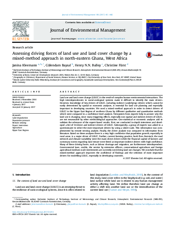 (PDF) Assessing driving forces of land use and land cover change by a ...