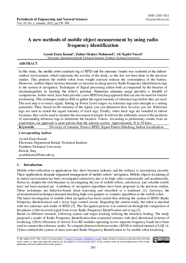 (PDF) A new methods of mobile object measurement by using radio ...