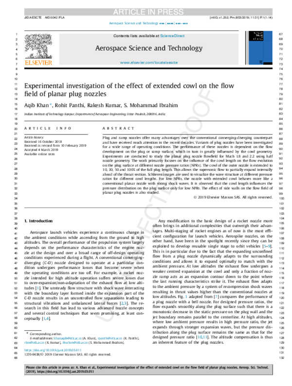 (PDF) Experimental investigation of the effect of extended cowl on the ...