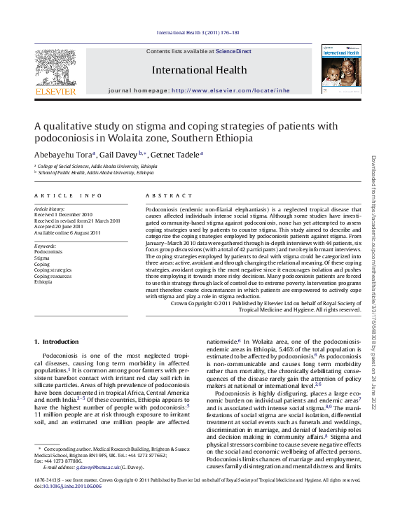 (PDF) A qualitative study on stigma and coping strategies of patients ...