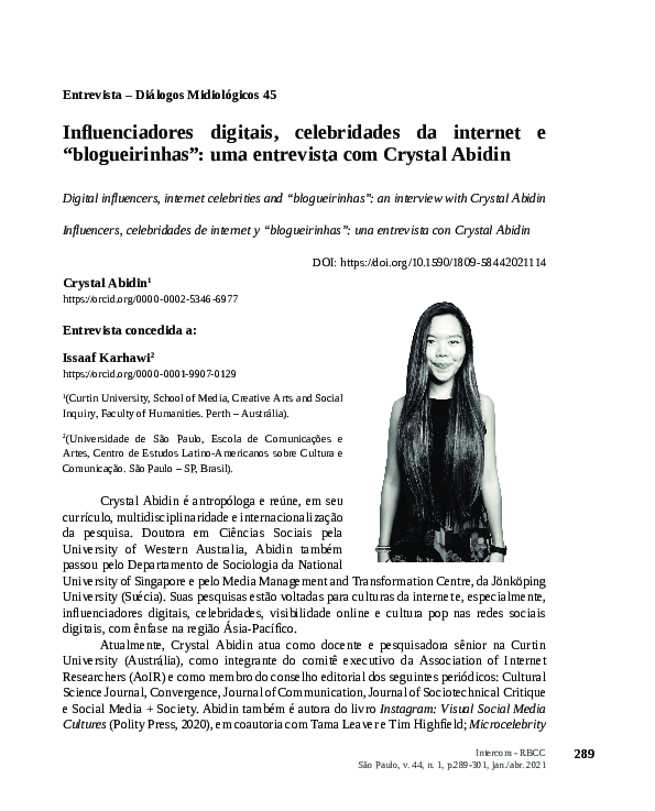(PDF) Influenciadores digitais, celebridades da e