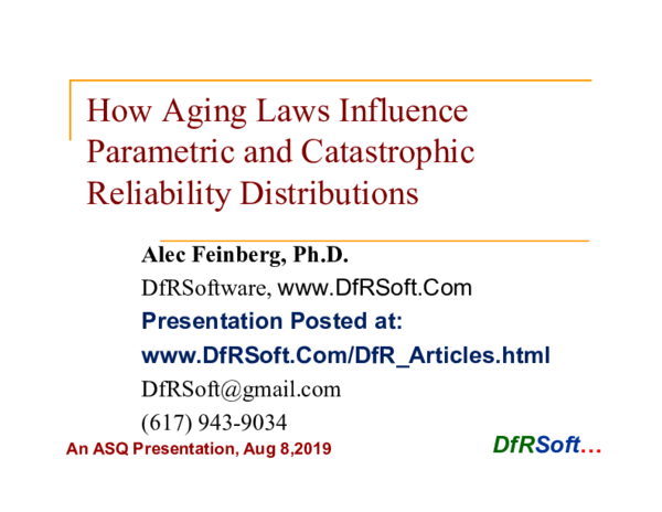 (PDF) How aging laws influence parametric and catastrophic reliability ...
