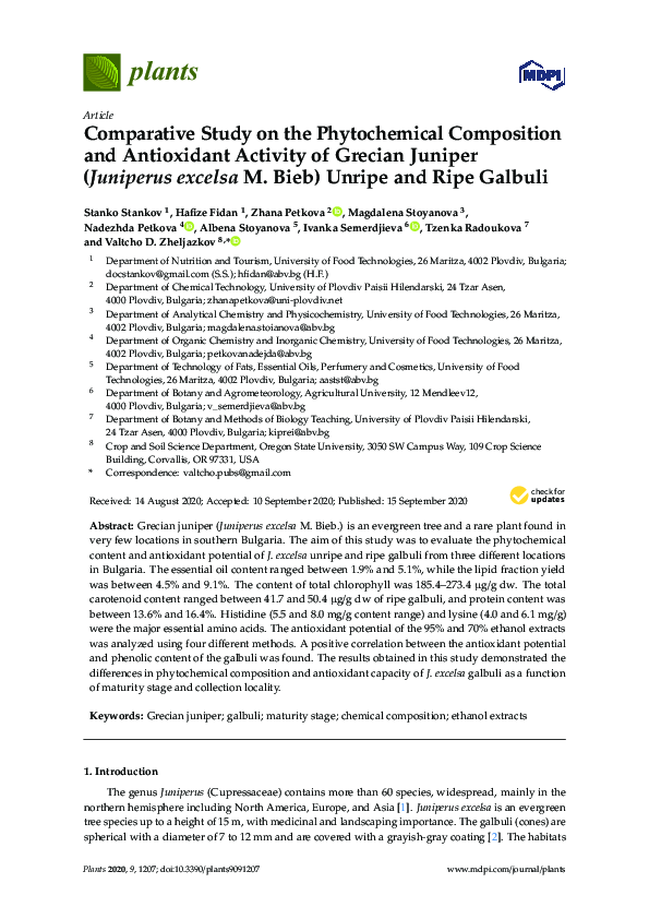 (PDF) Comparative Study on the Phytochemical Compositions and ...