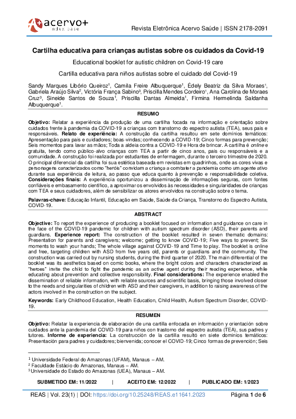 Pdf Cartilha Educativa Para Crianças Autistas Sobre Os Cuidados Da Covid 19 Pdf Cartilha Educativa Para Crianças Autistas Sobre Os Cuidados Da Covid 19
