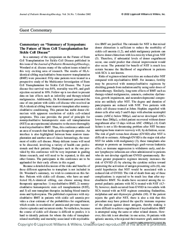 (PDF) Commentary on “Summary of Symposium: The Future of Stem Cell ...