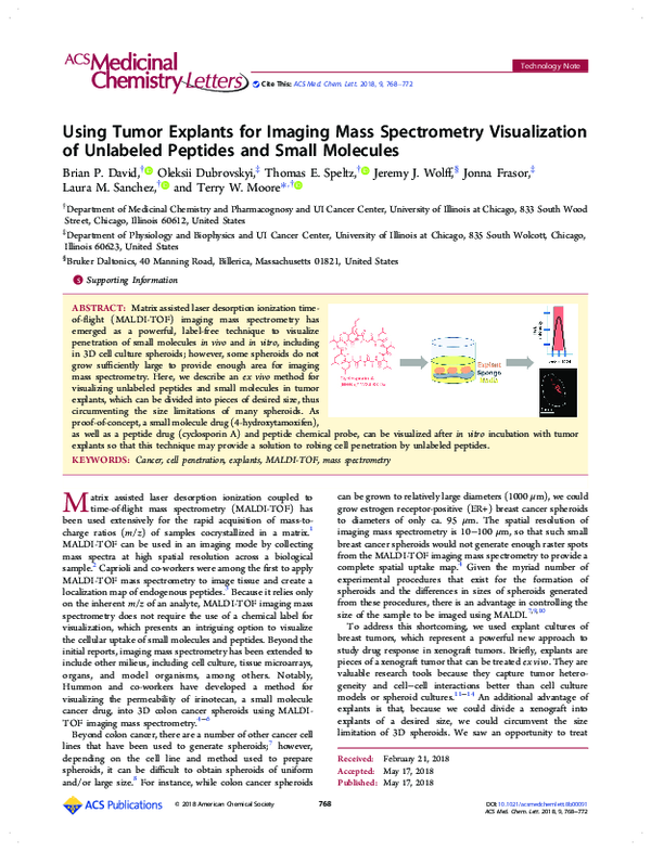 (PDF) Using Tumor Explants for Imaging Mass Spectrometry Visualization ...