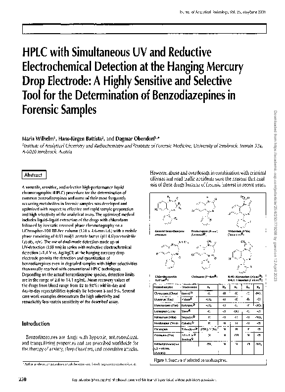 (PDF) HPLC with Simultaneous UV and Reductive Electrochemical Detection ...