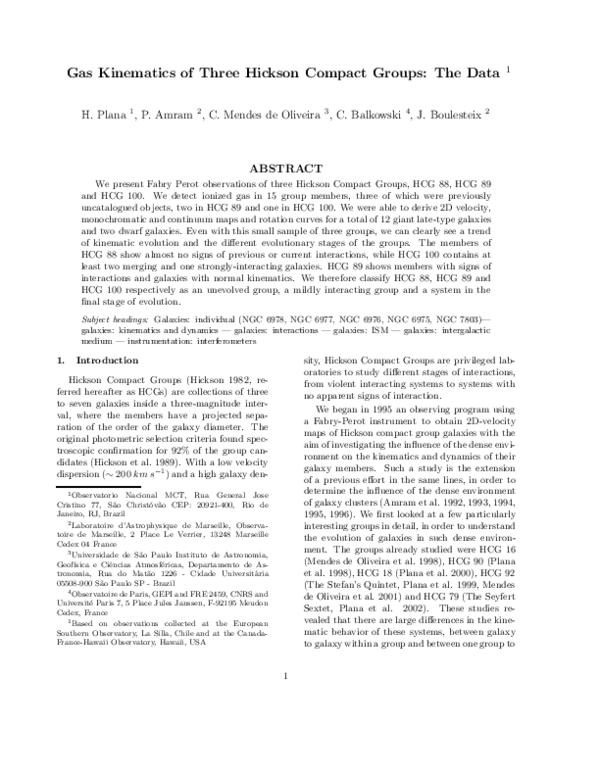 Gas Kinematics in Three Hickson Compact Groups: The Data