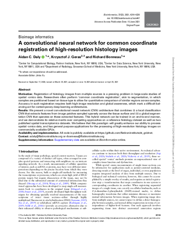 (PDF) A convolutional neural network for common coordinate registration ...