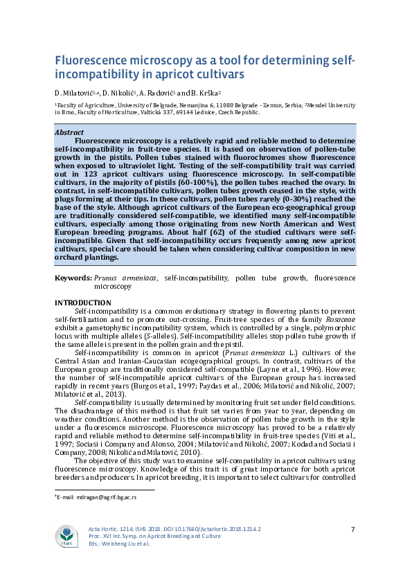 (PDF) Fluorescence microscopy as a tool for determining self