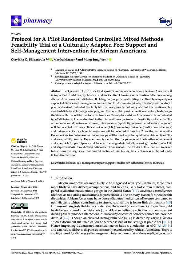 (PDF) Protocol for A Pilot Randomized Controlled Mixed Methods ...