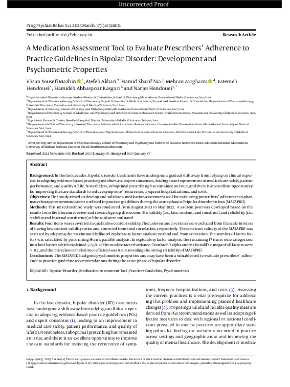 (PDF) A Medication Assessment Tool to Evaluate Prescribers' Adherence ...