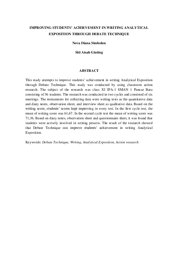 (PDF) Abstract This study deals with the improvement of the students ...