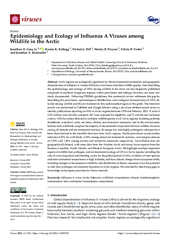 (PDF) Epidemiology and Ecology of Influenza A Viruses among Wildlife in ...