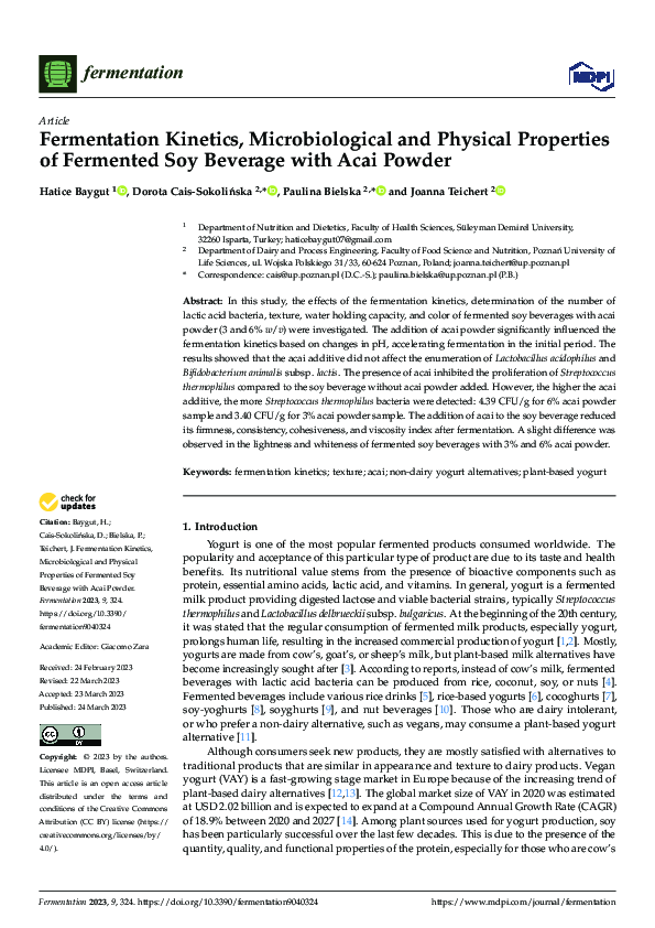 (PDF) Fermentation Kinetics, Microbiological and Physical Properties of ...