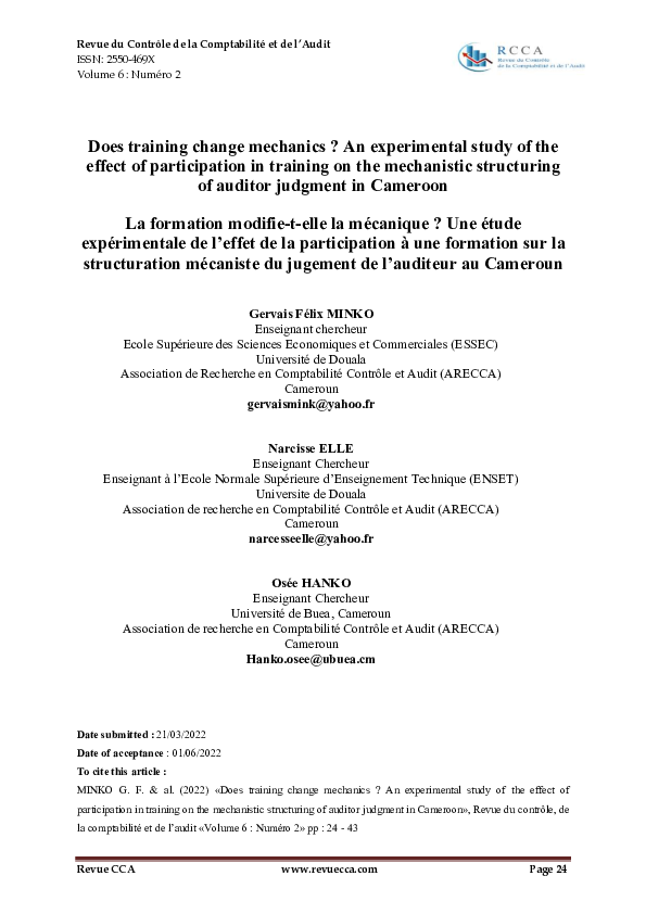(PDF) Does training change mechanics ? An experimental study of the ...