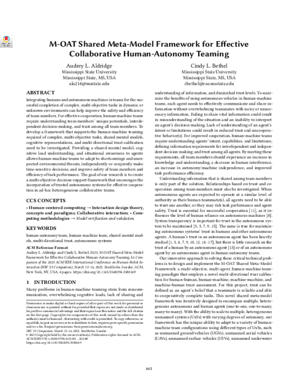 (PDF) M-OAT Shared Meta-Model Framework for Effective Collaborative ...