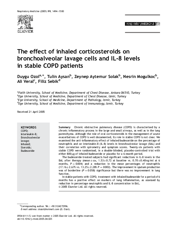 (PDF) The effect of inhaled corticosteroids on bronchoalveolar lavage ...