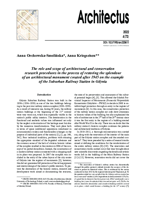 (PDF) The role and scope of architectural and conservation research ...