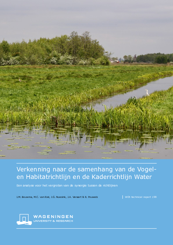 (PDF) Verkenning naar de samenhang van de Vogel en Habitatrichtlijn en