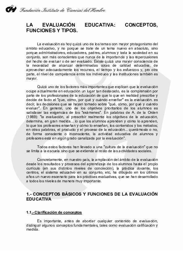 (PDF) LA EVALUACION EDUCATIVA
