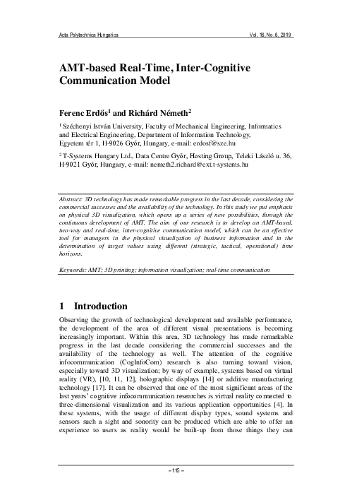 (PDF) AMT-based Real-Time, Inter-Cognitive Communication Model