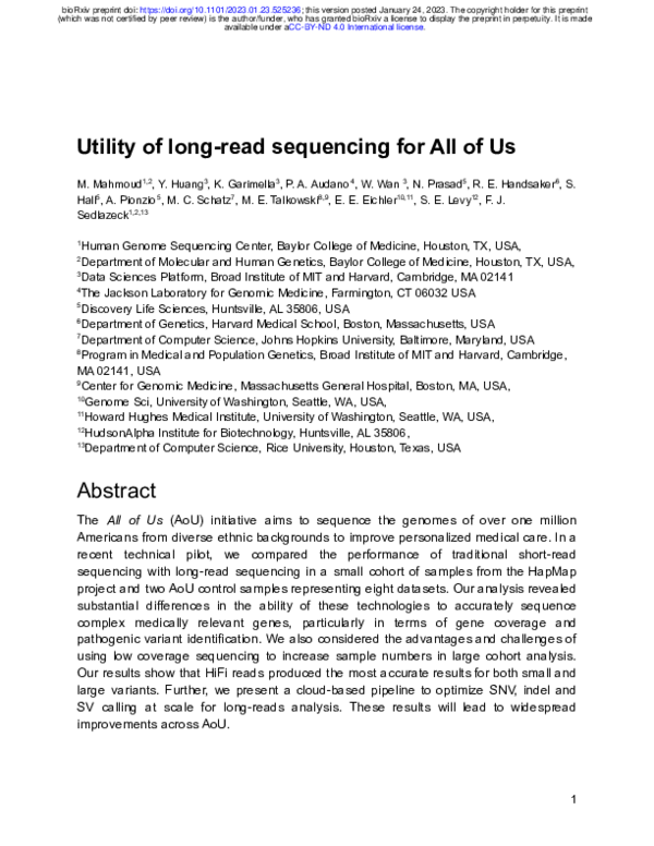 Long Read Sequencing Pdf – Séquence Long Read – EQIUWY
