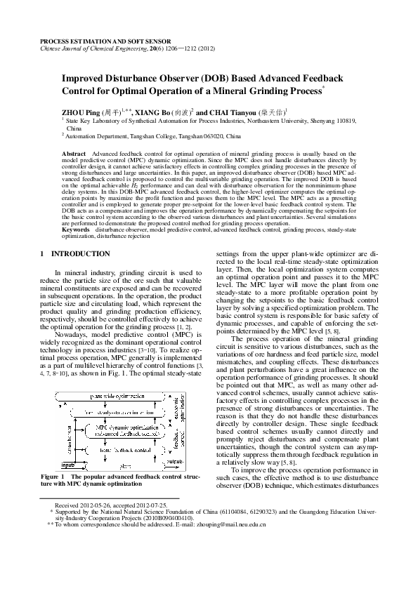 (PDF) Improved Disturbance Observer (DOB) Based Advanced Feedback ...