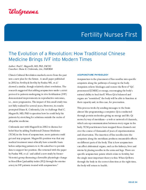 (PDF) Fertility Nurses First The Evolution of a Revolution : How ...