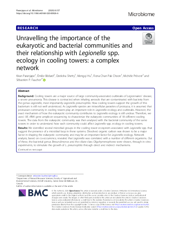(PDF) Unravelling the importance of the eukaryotic and bacterial ...