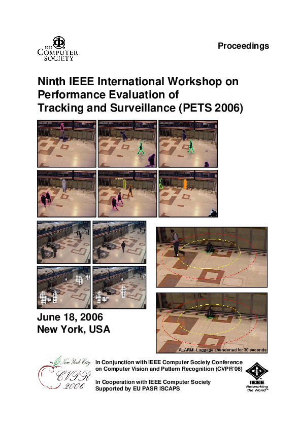 (PDF) International Workshop on Performance Evaluation of Tracking and ...