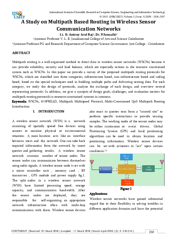 (PDF) A Study on Multipath Based Routing in Wireless Sensor ...