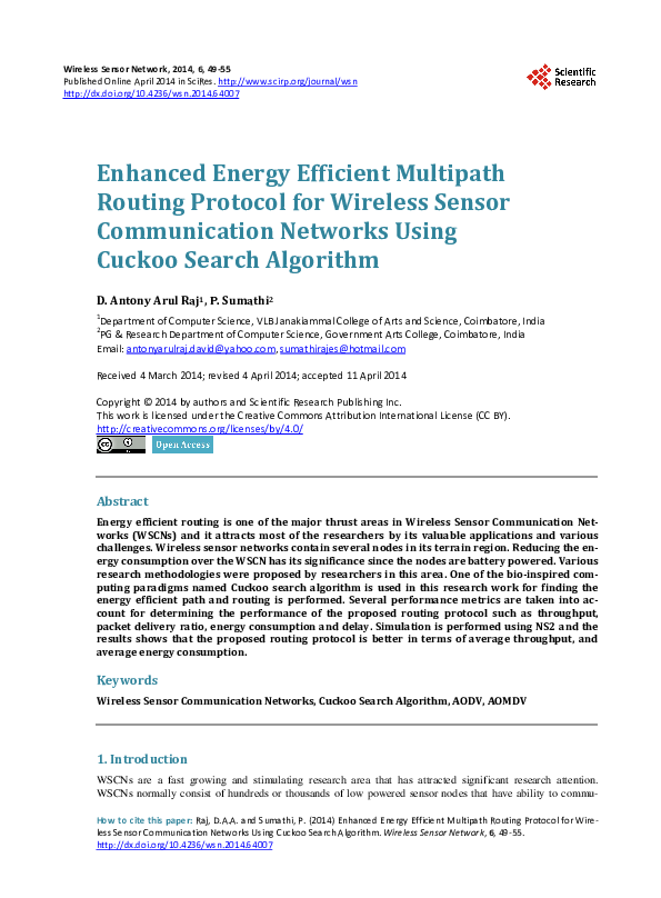 (PDF) Enhanced Energy Efficient Multipath Routing Protocol for Wireless ...