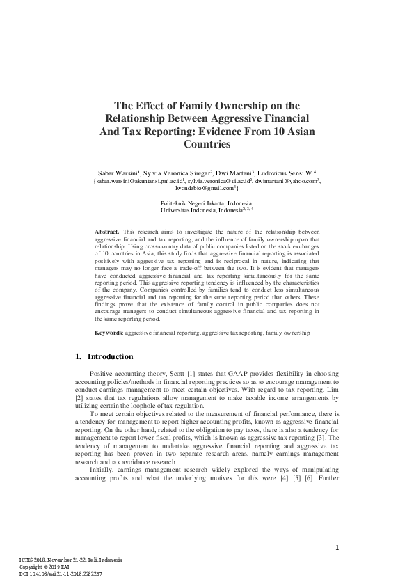 (PDF) The Effect of Family Ownership on the Relationship Between ...