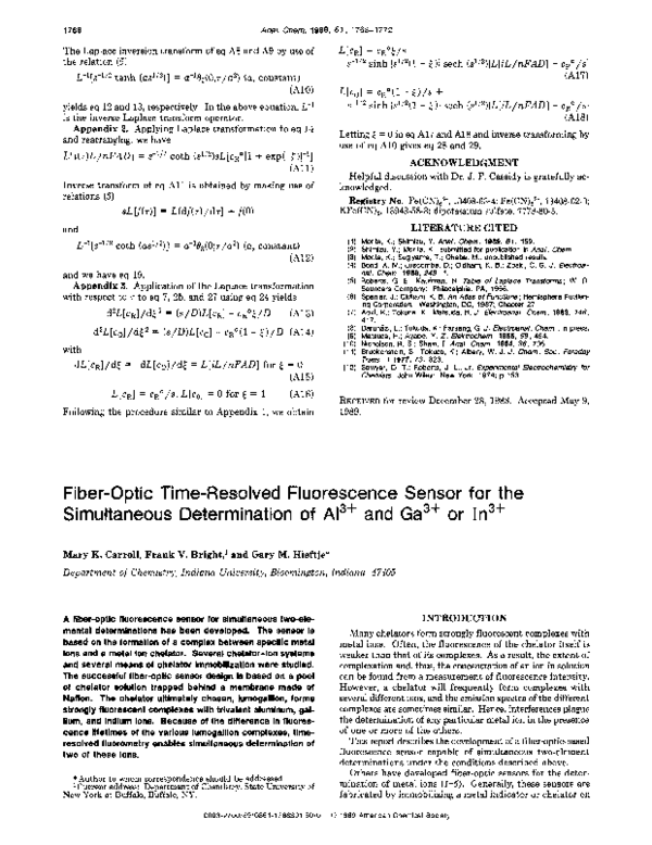(PDF) Fiber-optic time-resolved fluorescence sensor for the ...